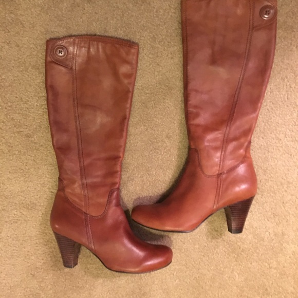 Brown Leather Boots, size 8 - Picture 7 of 7